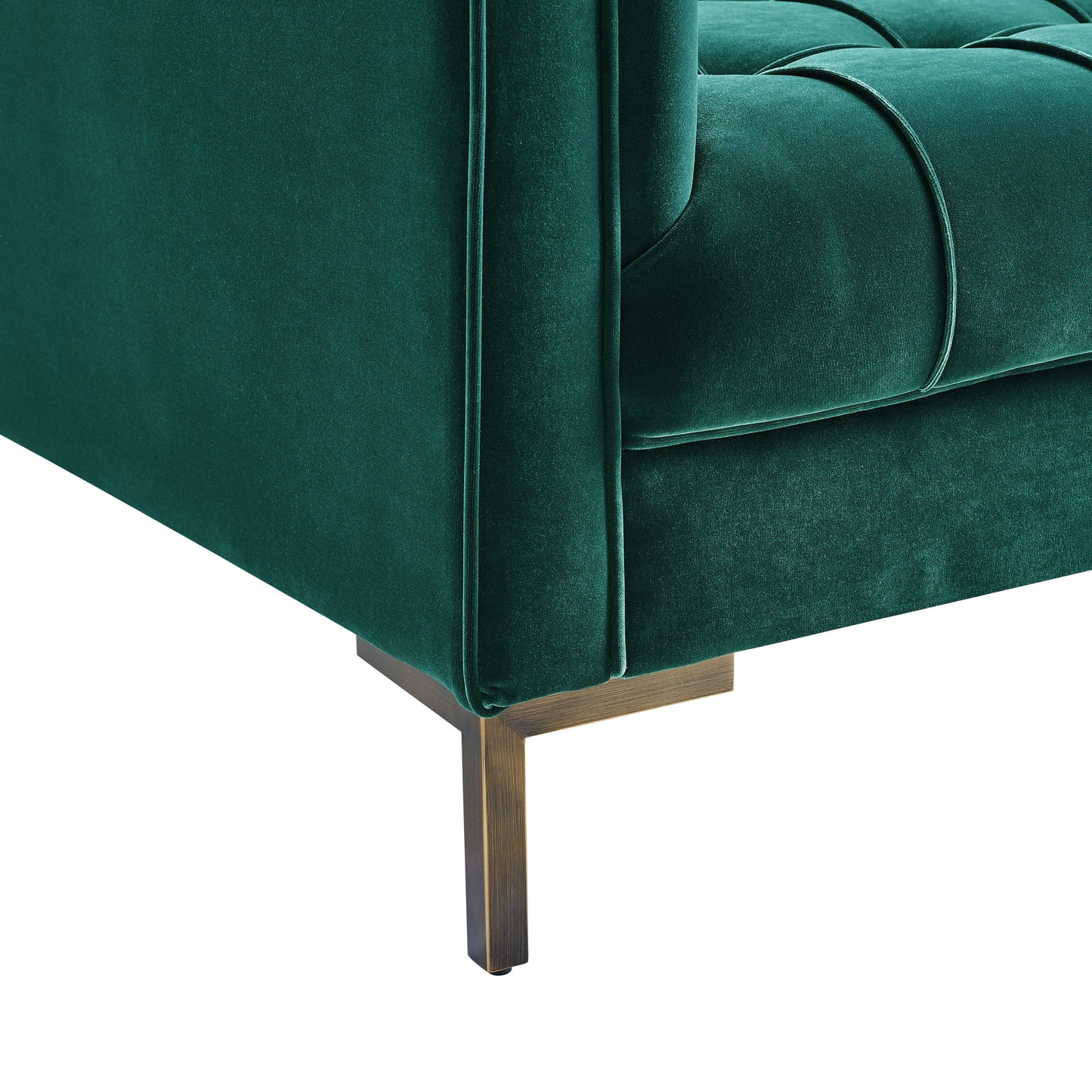 Isaac - Channel Stitch Velvet Sofa