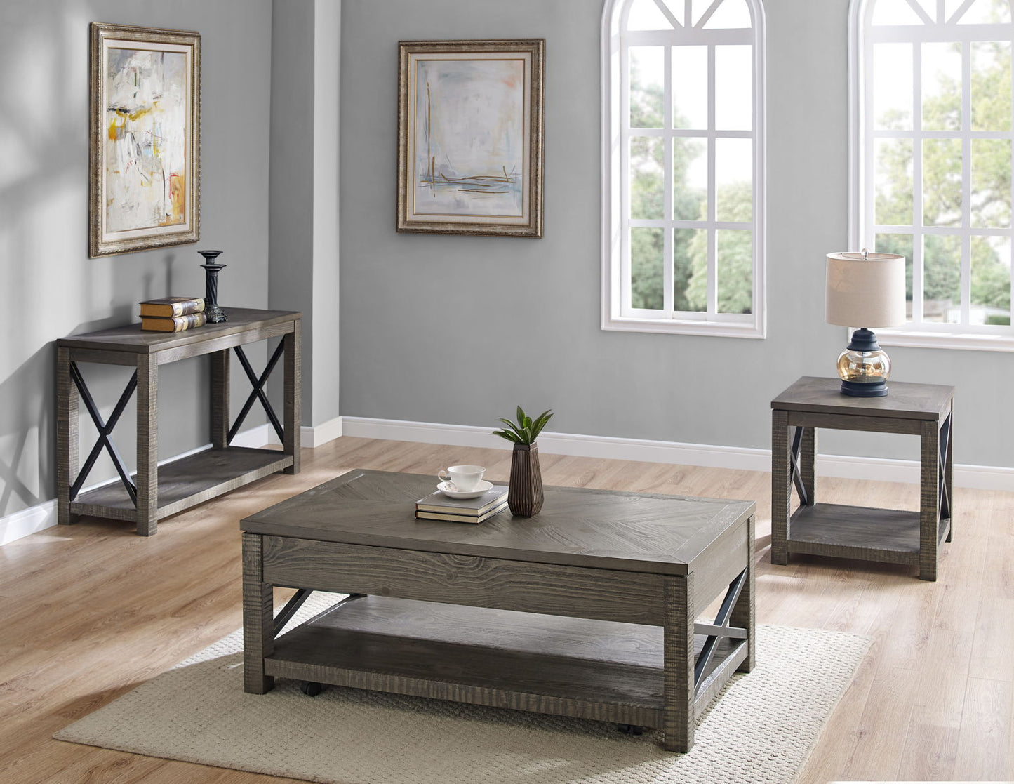 Dexter - Lift Top Cocktail Table - Brown