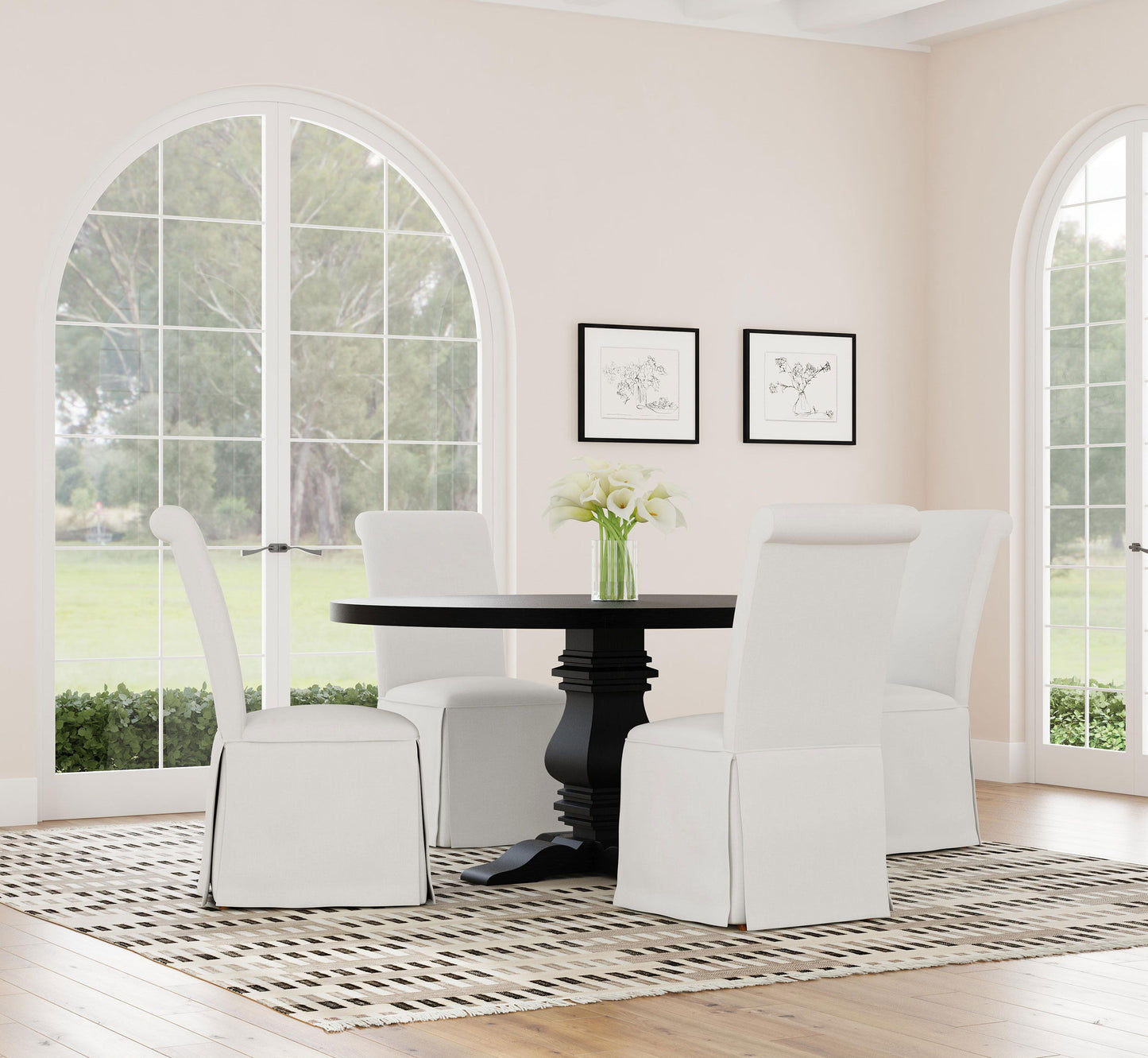 Florence - Round Pedestal Base Dining Table