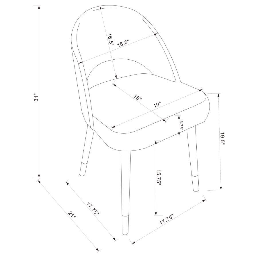 Lindsey - Upholstered Dining Side Chair (Set of 2)