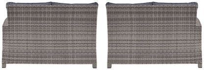 Salem - Gray - Raf / Laf Loveseat W/Cush (Set of 2)