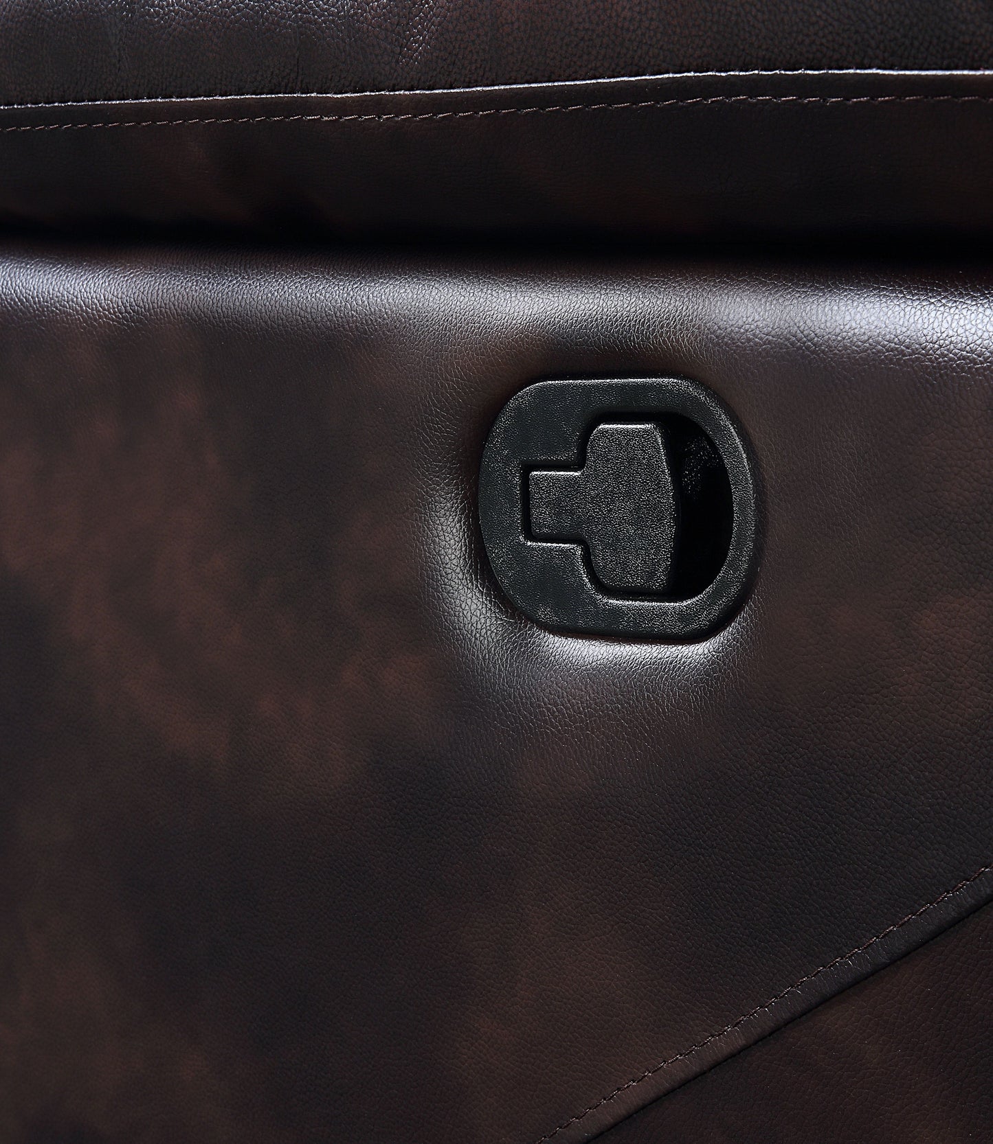 Perfiel - Sofa - 2 Tone Dark Brown Top Grain Leather