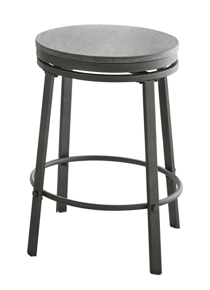 Portland - 3 Piece Dining Set With Round Counter Table - Pearl Silver