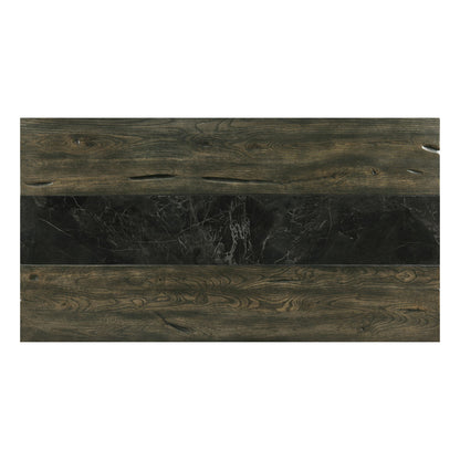 Harper - Cocktail Table With Sintered Stone Inlay - Brown
