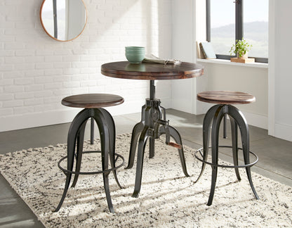 Sparrow - Round Setup Stool - Dark Brown
