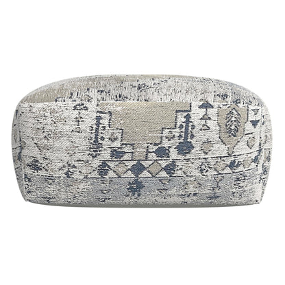 Kira - Jacquard Woven Pouf - Green