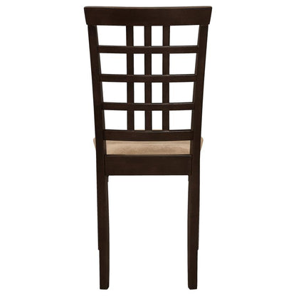 Kelso - Lattice Back Dining Side Chair (Set of 2) - Cappuccino