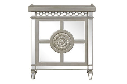Varian II - Wine Cabinet - Mirrored & Antique Platinum - 43"