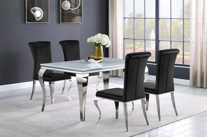 Carone - Rectangular Glass Top Dining Table