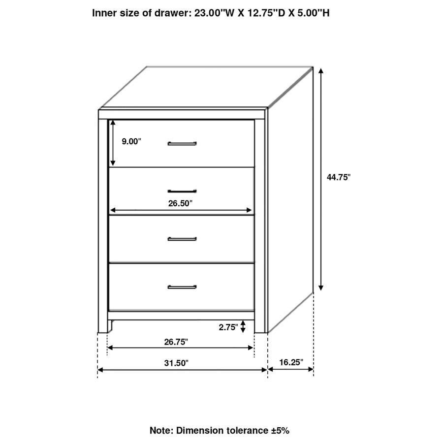 Brantford - 4-Drawer Bedroom Chest