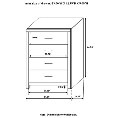 Brantford - 4-Drawer Bedroom Chest