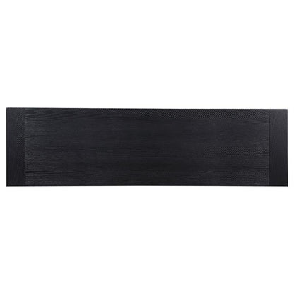 Newport - Wood Trestle Base Dining Bench - Black