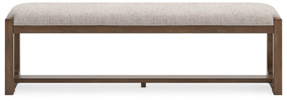 Cabalynn - Oatmeal / Light Brown - Large Uph Dining Room Bench