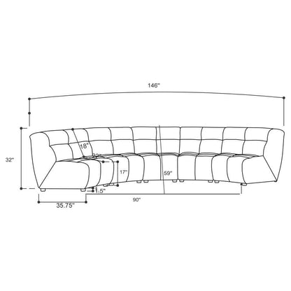 Charlotte - Upholstered Modular Sectional Sofa