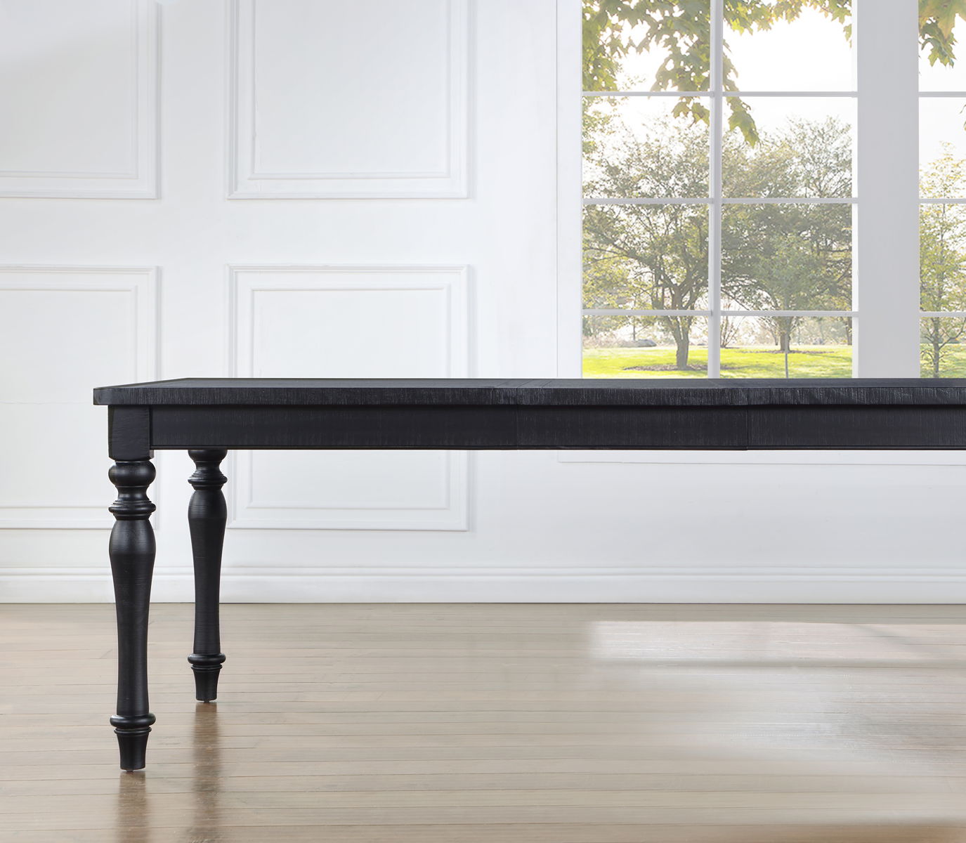 Odessa - Dining Table With Leaf - Black