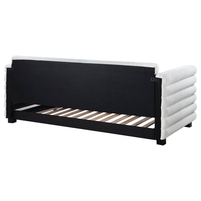 Patricia - Boucle Upholstered Day Bed With Trundle