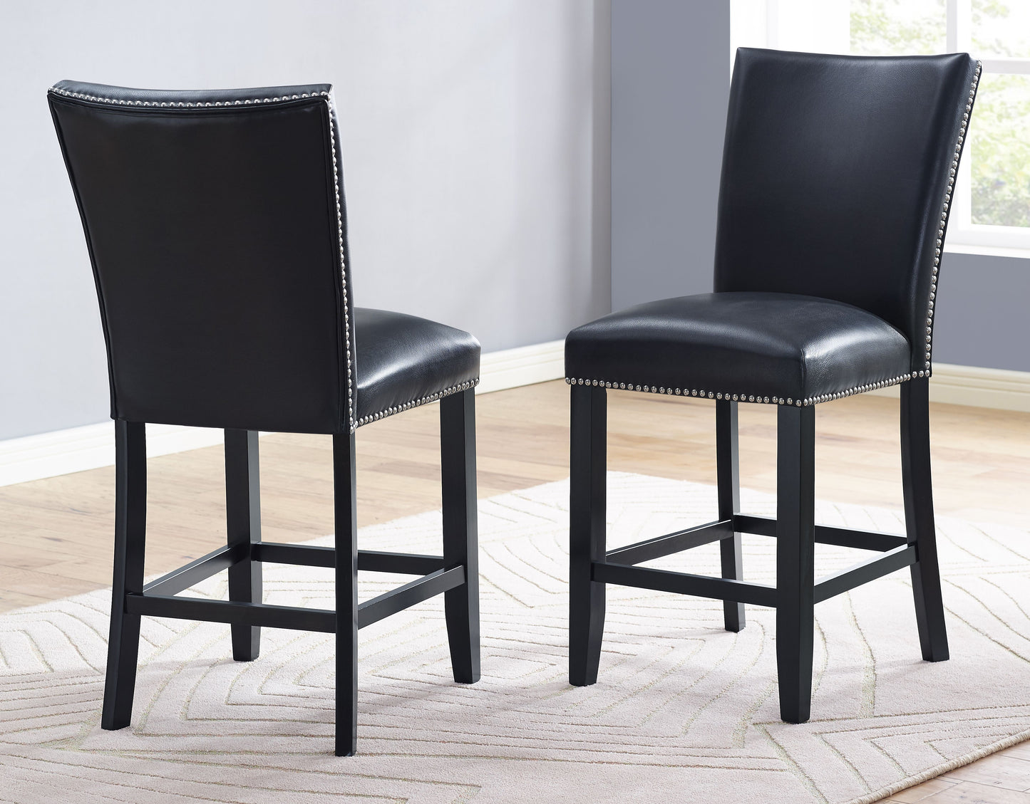 Camila - Square Counter Dining Set - Gray Top