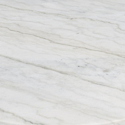 Zaidee - Coffee Table With Marble - Nickel