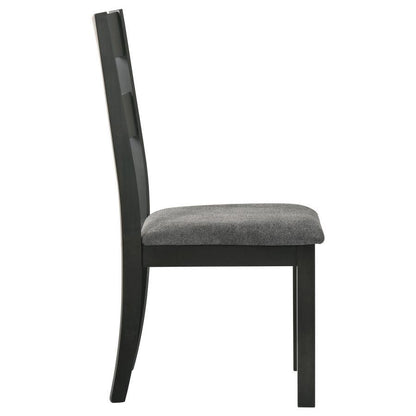 Jakob - Ladder Back Wood Dining Side Chair (Set of 2) - Black