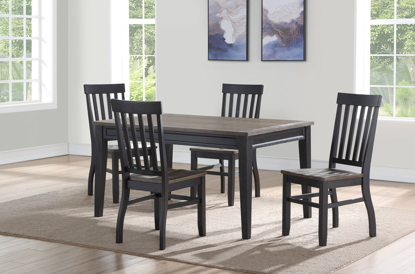Raven - Noir Dining Table - Dark Brown