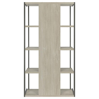 Loomis - 4-Shelf Bookshelf - Whitewashed Gray