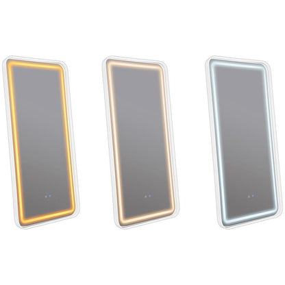 Glendora - LED Standing Mirror Bluetooth Speakers - Black