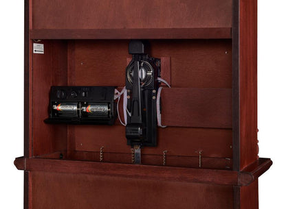 Diggory - Grandfather Clock With Adjustable Chime - Brown Red