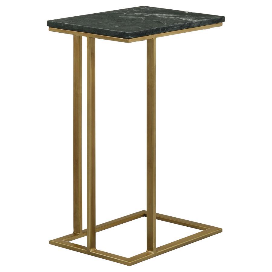 Vicente - Marble Top C-Shaped Sofa Side Table