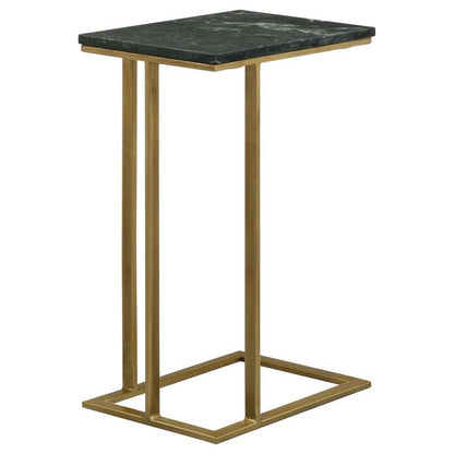 Vicente - Marble Top C-Shaped Sofa Side Table