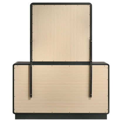 Cavelle - 6-Drawer Dresser And Mirror - Black