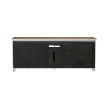 79" Fireplace TV Console - Medium Brown