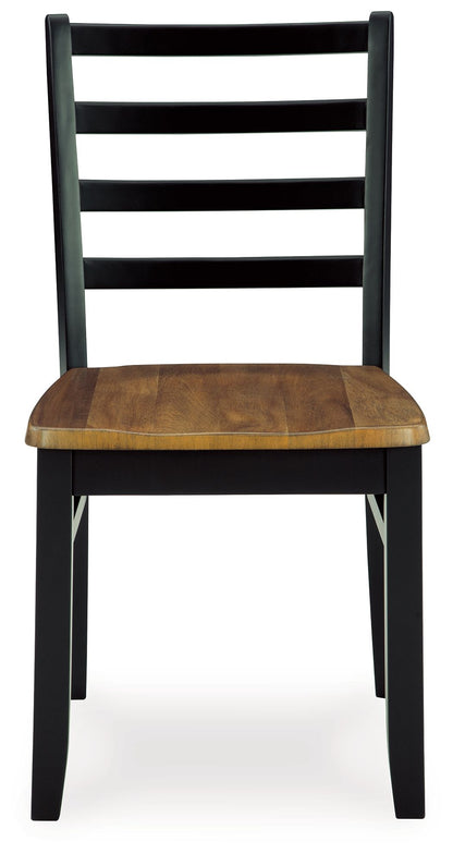 Blondon - Brown / Black - Dining Table And 4 Chairs (Set of 5)