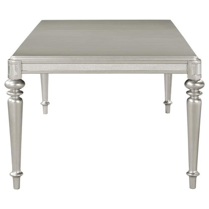Bling Game - Extension Dining Table - Metallic Platinum