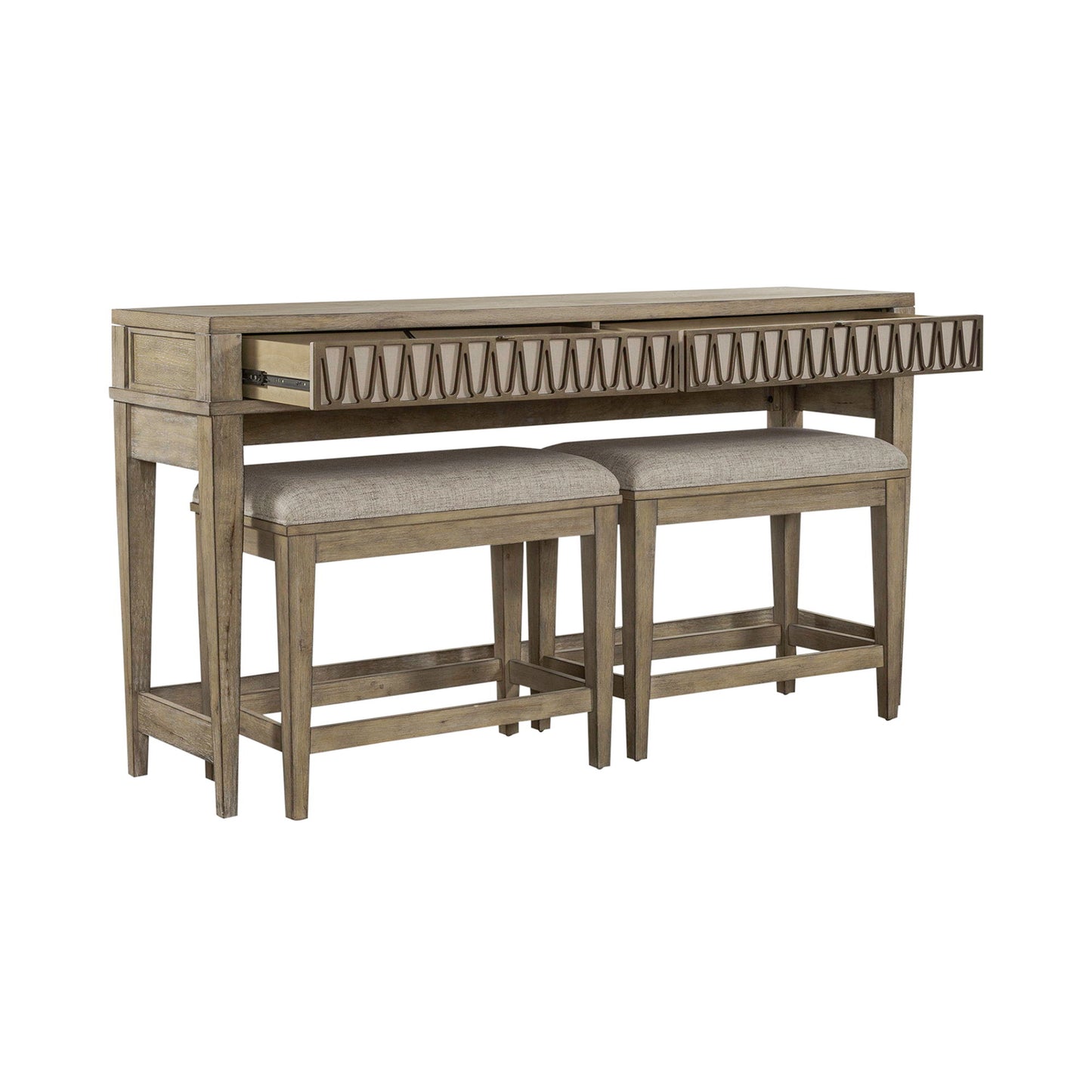Devonshire - 3 Piece Console Set - Weathered Sandstone