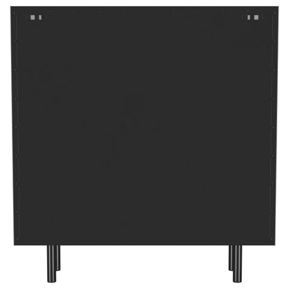 Dalia - 2 Door Accent Storage Cabinet With Shelving - Black