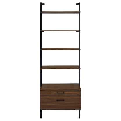 Owens - 3-Piece Wall Mounted Bookshelf Set - Walnut