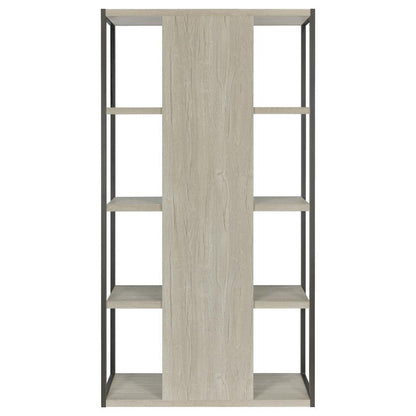 Loomis - 72" 4-Shelf Bookshelf - Whitewashed Gray