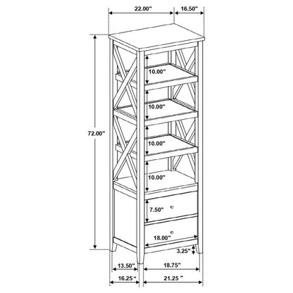 Hollis - 3 Piece TV Stand Entertainment Center - White