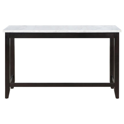 Toby - Marble Counter Dining Table - Rustic Espresso