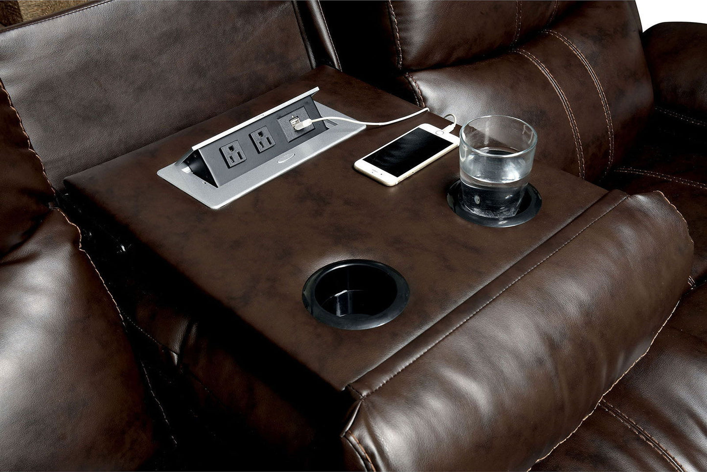 Listowel - Loveseat - Brown