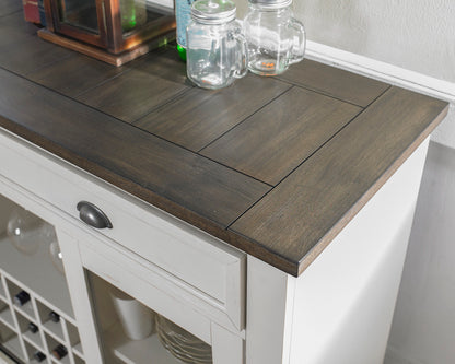 Cayla - Server - Dark Oak & White
