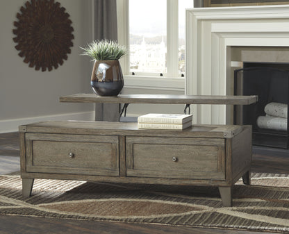 Chazney - Rustic Brown - Lift Top Cocktail Table