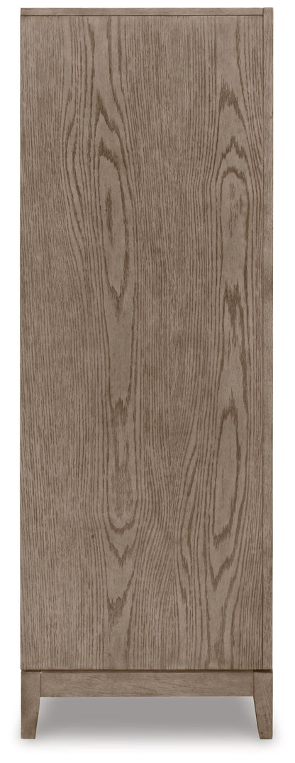 Chrestner - Gray - Five Drawer Chest