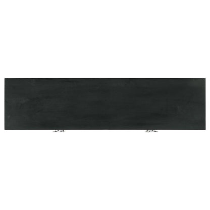 Borman - 4 Door Wood Accent Cabinet - Walnut And Black