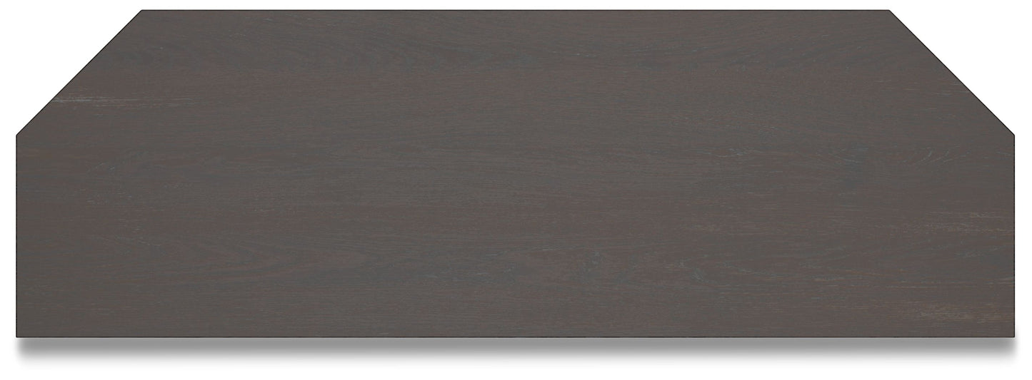 Dorrinson - Two-tone - Corner TV Stand/Fireplace Opt
