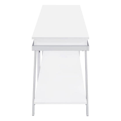 Marcia - 1-Drawer Wood TV Stand - White High Gloss