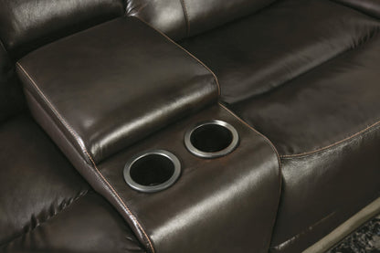 Gorgius - Power Sectional - Espresso