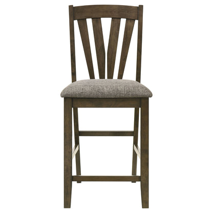 Canfield - 5-Piece Counter Height Dining Set - Brown