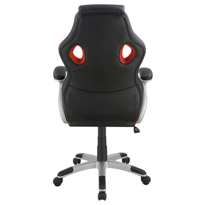 Lucas - Upholstered Adjustable Home Office Desk Chair - Black