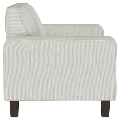 Deerhurst - Upholstered Track Arm Tufted Loveseat - Greige